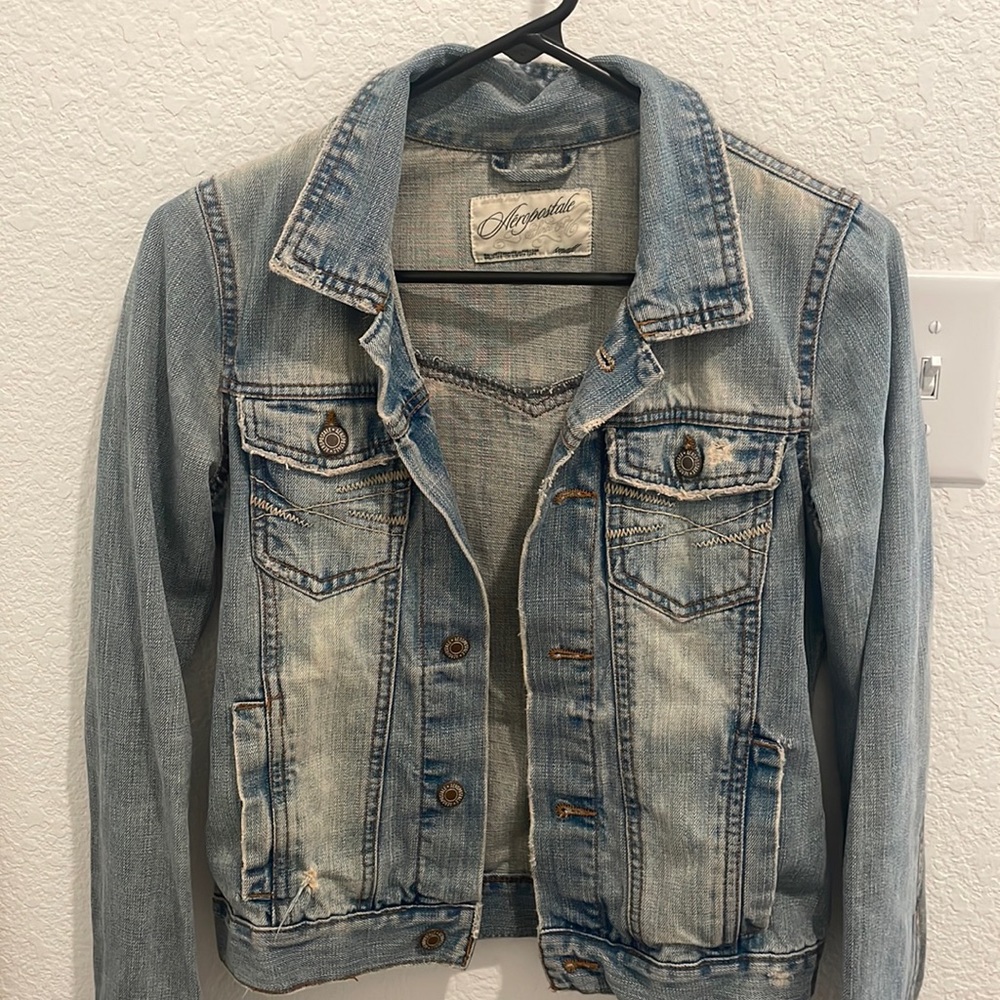 Vintage Aeropostal Jean Jacket size Small